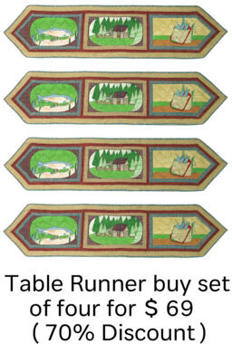 Bring a touch of rustic, lakeside charm to your dining table With Gone Fishing